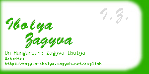 ibolya zagyva business card